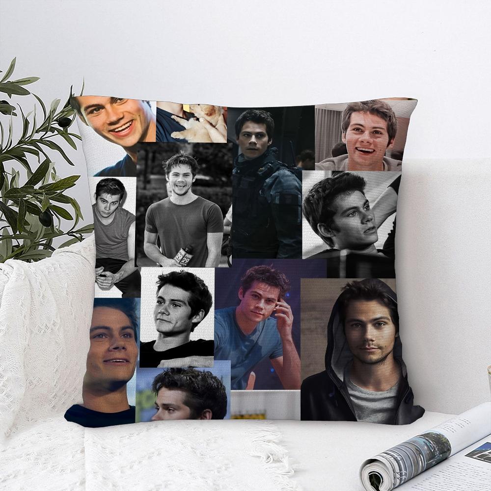 D-Dylan O Brien Kissenbezug Sofa Dekoration Zuhause Zweiseitiger Druck Plüsch Quadratische Dekokissenbezüge Kissen Deko Abdeckung