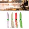8PCS Portable Luminous Squid Lure Soft Rubber Squid Skirt Fishing Lure 11.8inch Soft Squid Baits Bass Fishing