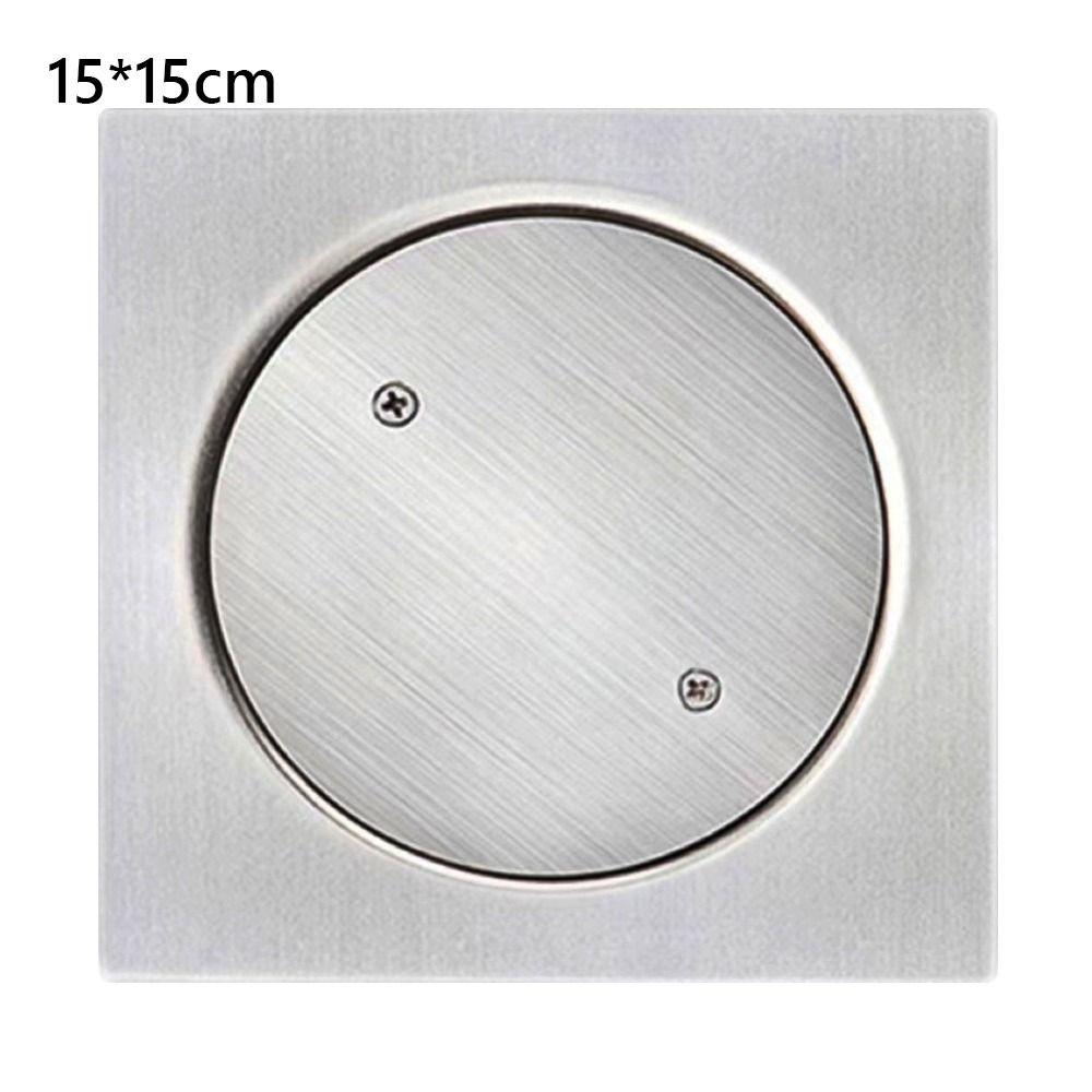 Square Shower Floor Drain with Cleaning Port Drainage Port Durable Cleanout  Floor Drain  Bathroom
