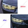 1 Pair Car Gloss Black Headlights Eyebrow Eyelids Trim For BMW 4 Series F32 F33 F36 M4 420d 420i 425d 430i 435i 440i 2013-2021