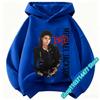 New Children Hooded Sweatshirt Michael Jackson Retro Letter Figure Print Pullover Kids Boys Girls Casual Vintage Fashion Hoodie