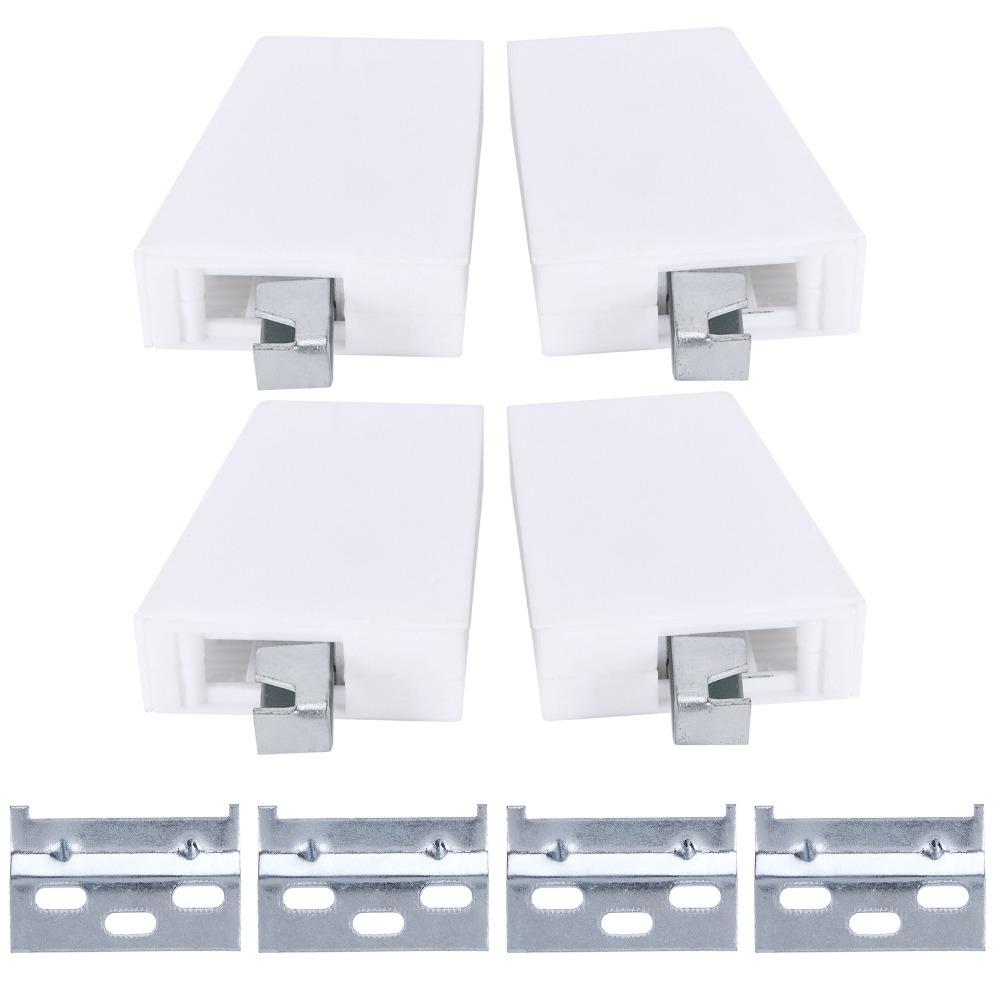 4pcs White Cabinet Hanger Bracket Sturdy Wall Hanging Bracket Kitchen Cupboard
