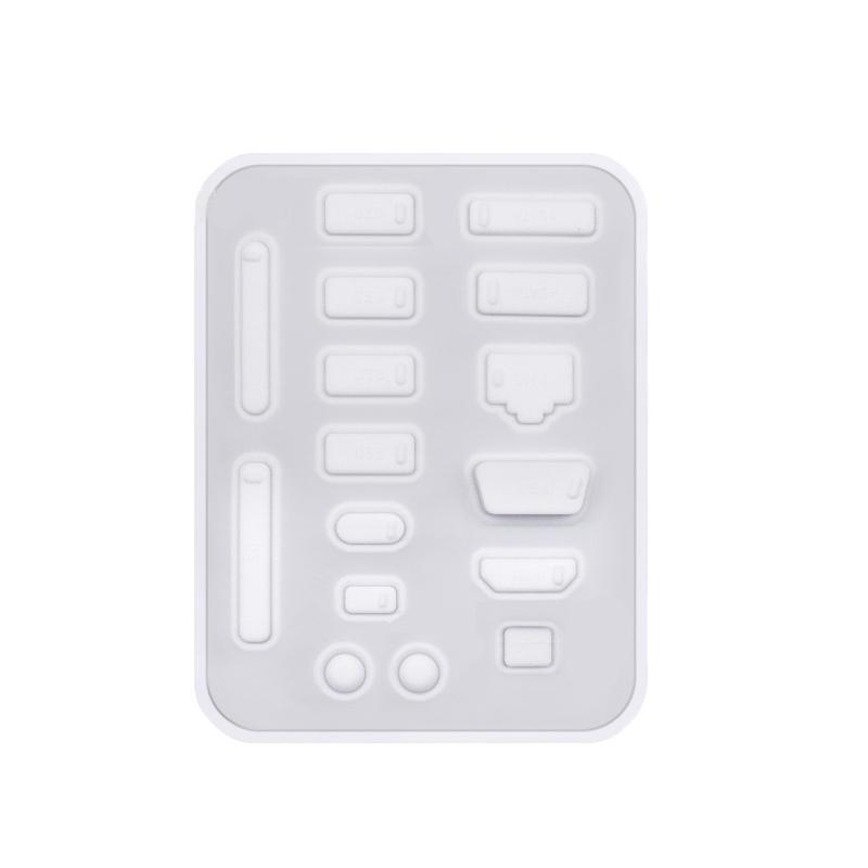 Universal Silicone Laptop Port Dust Plug Cover For USB HDMI VGA RJ45 SD Audio Interface Anti‑Dust Computer Accessories