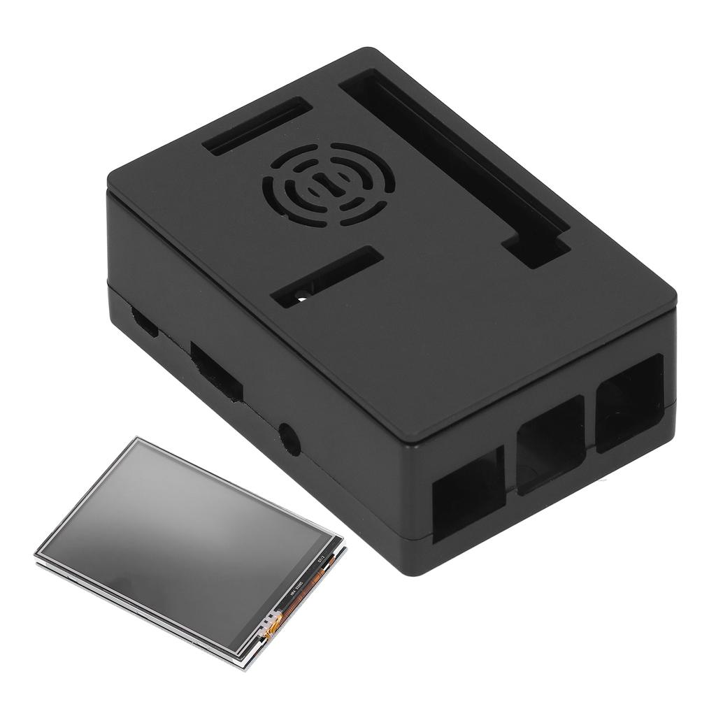 For Raspberry Pi Shell LCD Display Protective Box Electronic Component 480 * 320(Black Case 3.5in
