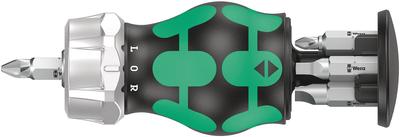 Wera 05008886001 Kraftform Kompakt Ratchet Driver Stubby Magazin RA 4 with Bit Magazine 6 Pieces Import from [Official Japan]