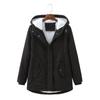 Hooded Fashion Trend Lamb Flannel Women's Thickened Warm Parka - Wrinkle Resistant Lightweight Soft Comfortable Long Sleeve Down Jacket