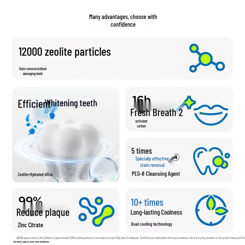 CANSEN Zeolite Fresh Freesia Whitening Toothpaste