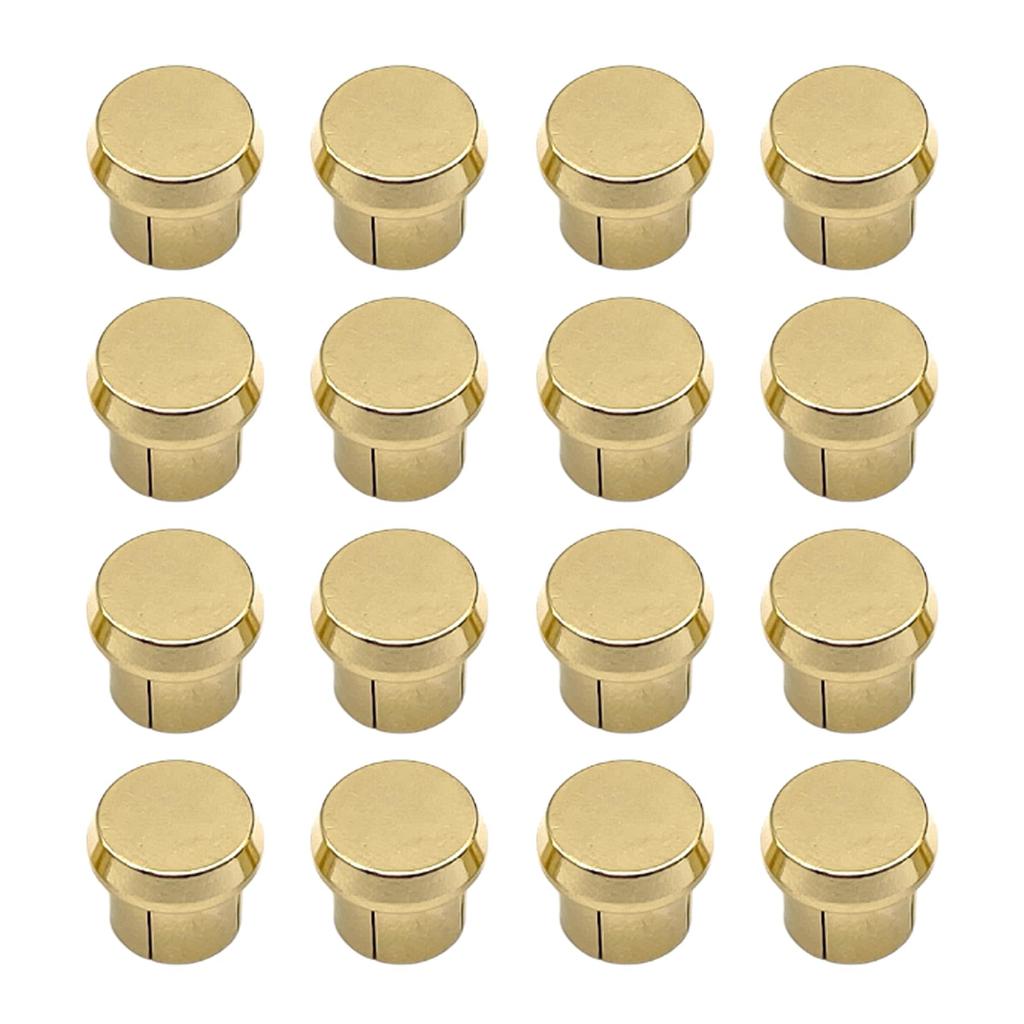TIGRE BLANC RCA Terminal Jack Covers for and and Set of 16 Caps, Speakers, Amplifiers, Audio, Dustproof, Rustproof, Scratch-Resistant, Gold-Plated,