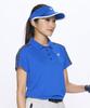 Coq Sportif Short Sleeve Shirt Logo Tape Sporty Mix and Match Sweat Absorbent Quick Drying Golf LG5SHS06L BL00 [Le Golf] A-Line Women's (Blue)
