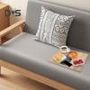 Bandeja de madera para reposabrazos de sofá, antideslizante, resistente, multifunción, rectangular, plegable, organizador de almacenamiento para tazas de café, bebidas y aperitivos