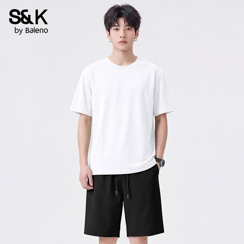 Baleno S&K Herren Cool Ice Silk T-Shirt & Shorts Set