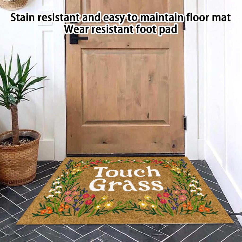 Entrance Hallway Crystal Velvet Floor Mat, Stain-resistant, Easy To Clean, And Wear-resistant.