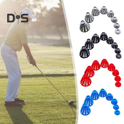 8 peças de simulador de golfe, tees de golfe de plástico para simulador interno e externo, treinamento de prática de golfe, tees para grama de inverno e driving range