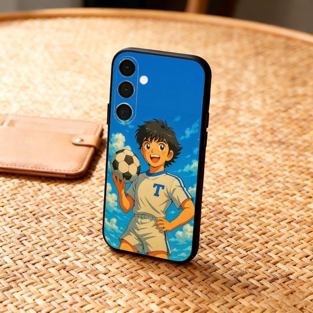 C-Comic C-Captain T-Tsubasas  Phone Case For Samsung  A73,72,71,53,52,51,22,91,80, Soft Black Cover