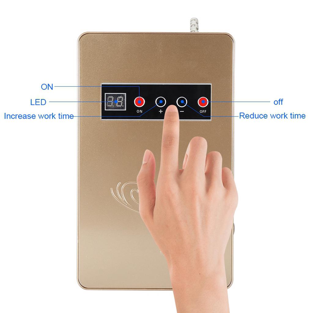 50Hz 600mgCelsiush O3 Generator Ozonator Household Water Food Vegetable Sterilizer(Golden)