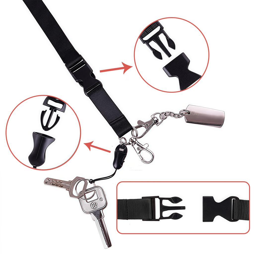 Lanyard With Card Case Water Resistant ABS Card Holder Phone Lanyard Card Sleeve For Work Badge Bus Card Key Accessories
