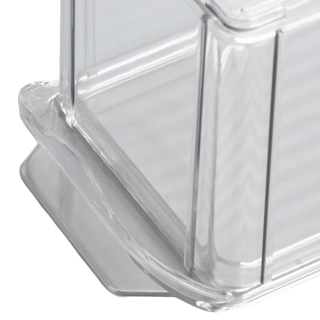 Clr Organizing Bin Large Capacity Transparent Food Grade Plastic Multifunction Portable   Pantry Storage Bin