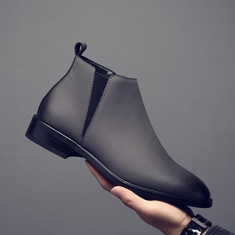 

Мужские ботинки новые ботинки челси универсальные боковые молнии мужская обувь универсальная мода европейские и американские мужские короткие ботинки ботильоны 38