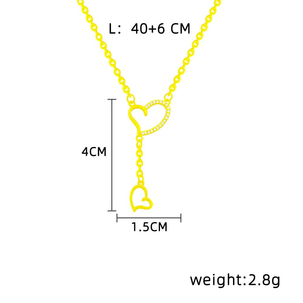 Soul mate necklace jewelry girl niche clavicle chain sweet high-grade Joker pendant temperament light luxury necklace.