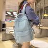 New Small Fresh Solid Color Middle and High School Student Schoolbag Candy Color Large Capacity Backpack