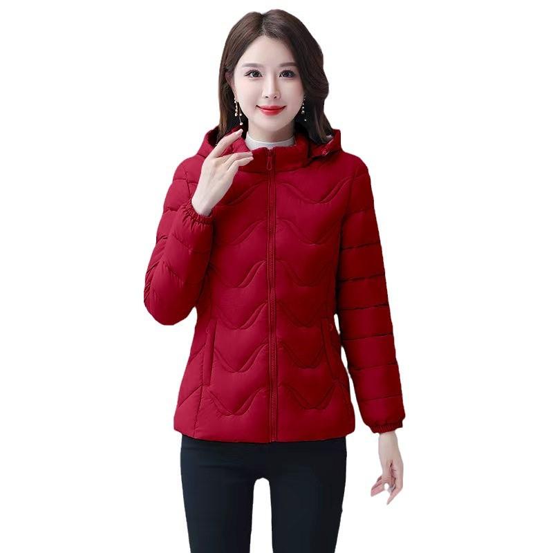 Cotton clothes women's clothing autumn and winter short slim fit small fashion thin and high anti-thickening warm jacket