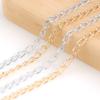 5 mètres/rouleau Couleur Or Argent Chaîne en Aluminium Chaîne Métallique Maillons de Chaîne Pour Fabrication de Bijoux Bracelets DIY Collier Apprêt de Bijoux