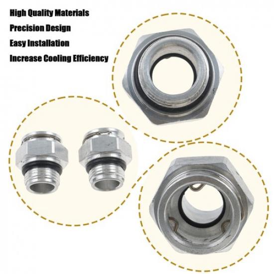 2Pcs 68RFE Transmission Cooler Line Fittings For Chrysler Dodge Jeep 52108844AA