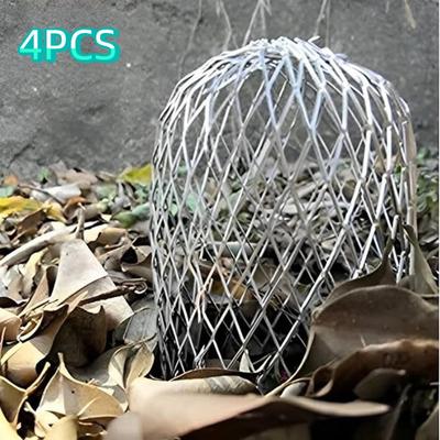 4 pièces Grille de Filtre d'Égout d'Aluminium Extensible Argent Anti-Bouchage Filtre Pliable Écran Anti-Rouille Filtre de Drainage de Sol Protection de Toiture