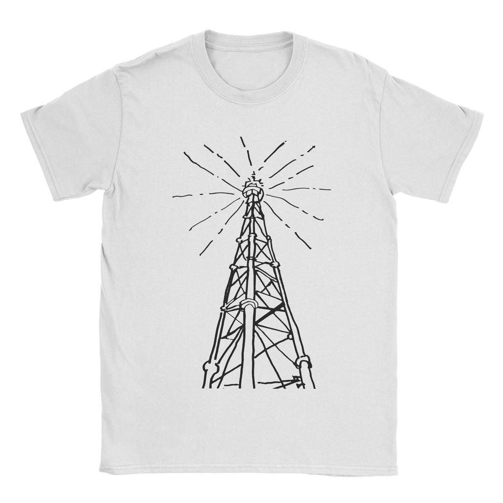 Novelty Vintage Ham Radio T-Shirts for Men Crewneck Pure Cotton T Shirt Short Sleeve Tee Shirt Plus Size Clothing