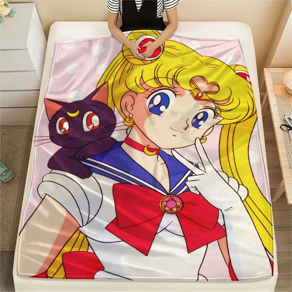 Sailor Moon Tsukino Usagi Main Blanket, Sailor Moon Fan Soft Throw, Great Gift.chl 75x90cm