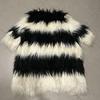 [USED] Excellent condition DIESEL faux fur coat in black and white