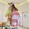Rucksack Damen Kontrastfarbe Große Kapazität Nylon High School Schultasche Mode Mittelschüler Campus Rucksack Schultasche Mode