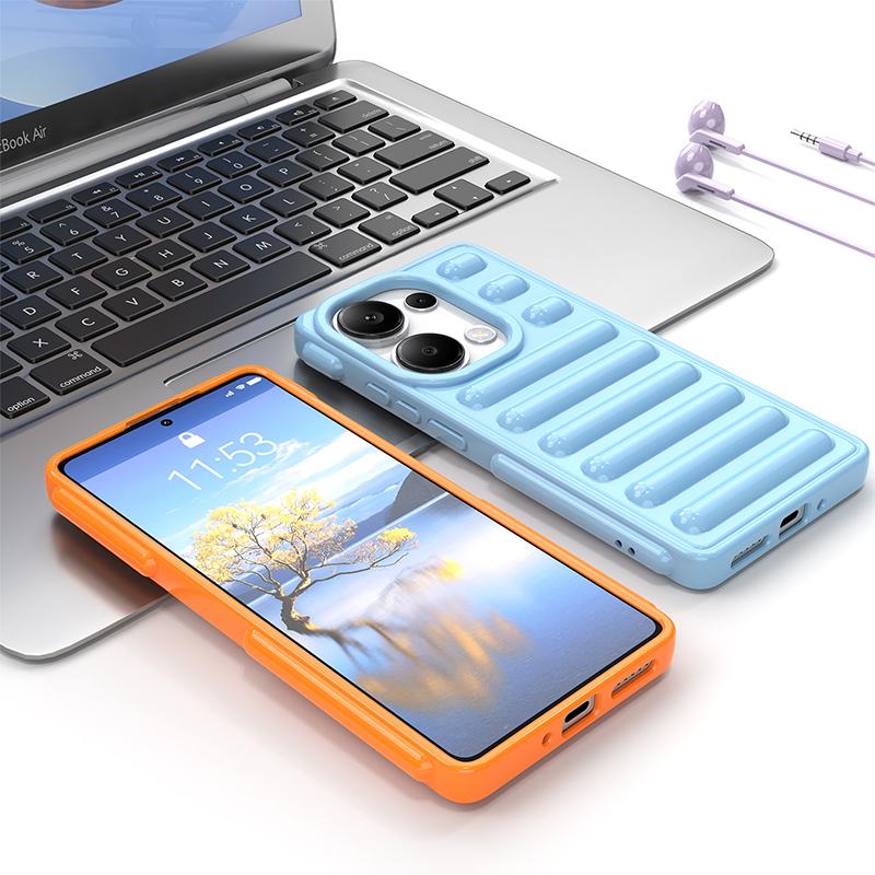 Capsule Series for Xiaomi Redmi Note 13 Pro 4G/Poco M6 Pro 4G Case TPU Rugged Ribbed Phone Cover