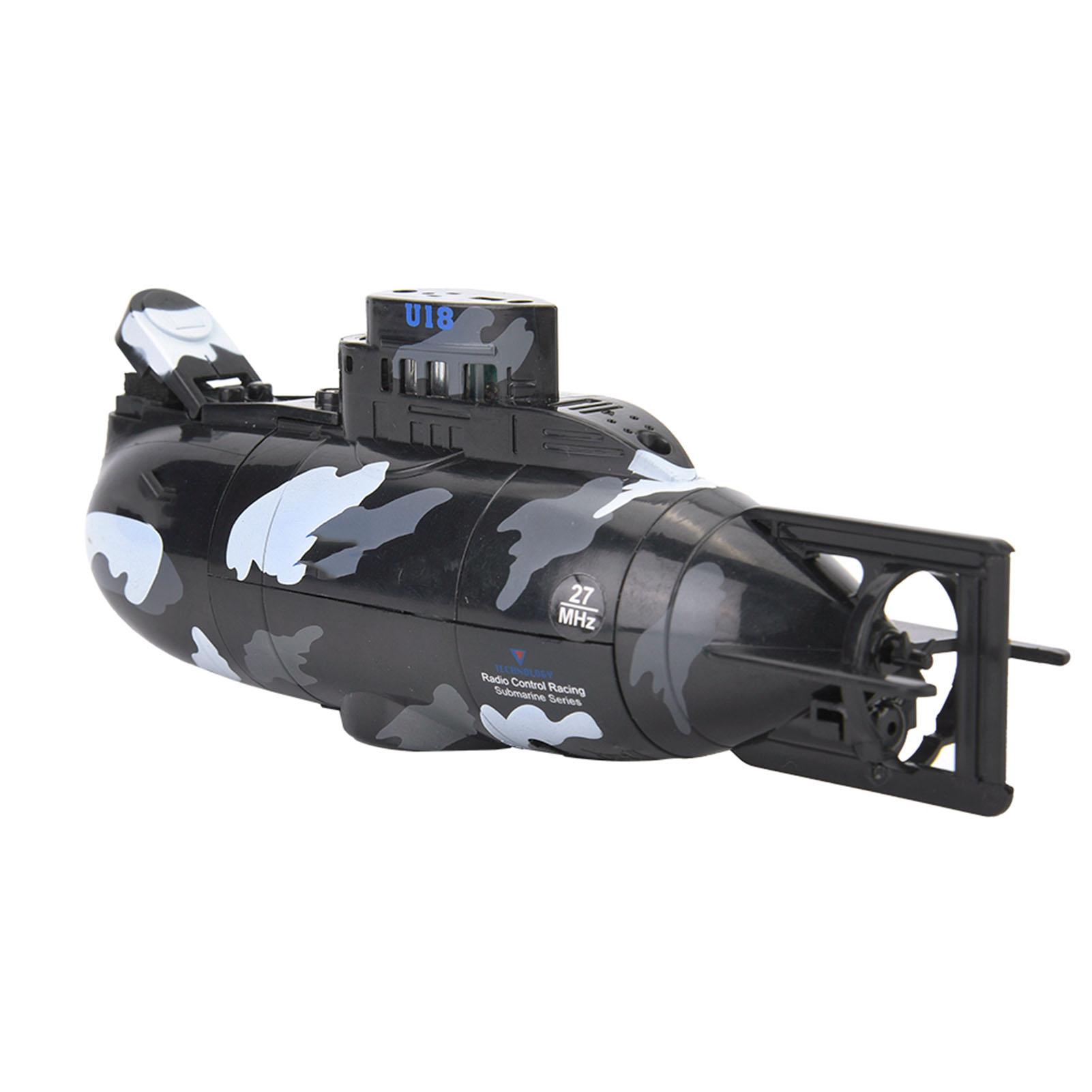 Mini Simulation Military Remote Control 6 Channel Submarine Toy Model (Black) чёрный