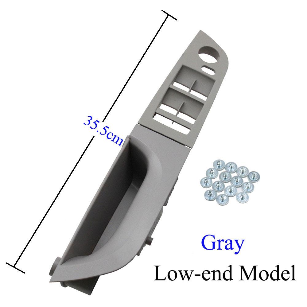 

LHD салон автомобиля черный, бежевый дверной подлокотник, ручка, панель, замена накладки для BMW 3 серии E90 E91 316 318 320 325 35.5 Low-end Gray
