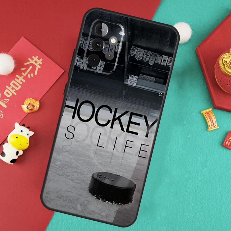 Eishockey Hülle für Samsung Galaxy A17 A55 A35 A15 A32 A52 A13 A33 A53 A14 A34 A54 A06 A16 A26 A36 A56
