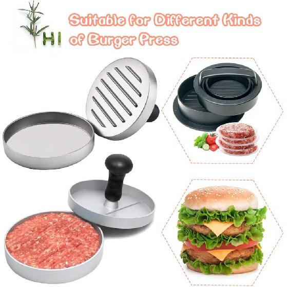 Burger Patty Paper Rounds for 4/4.5 Inch Burger Press, 200pcs 4.5inch Baking Parchment Rounds/Hamburger Patty Paper Sheet for Separating Burger