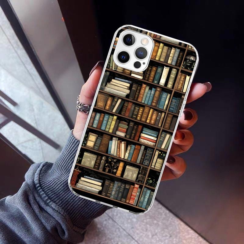 Read Books illustration Reading Phone Case For iPhone 17 Air 16 15 Pro Max 14 Plus 13 Mini 12 11 Cover 7 8 SE Silicone Shell Pri