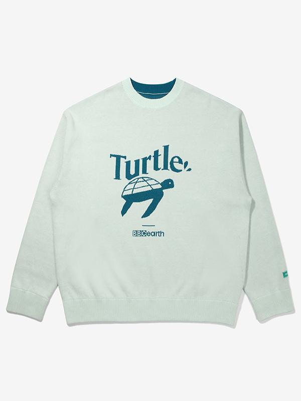 Bbc Earth Endangered Animal Reversible Sweater_Mint Mint/105