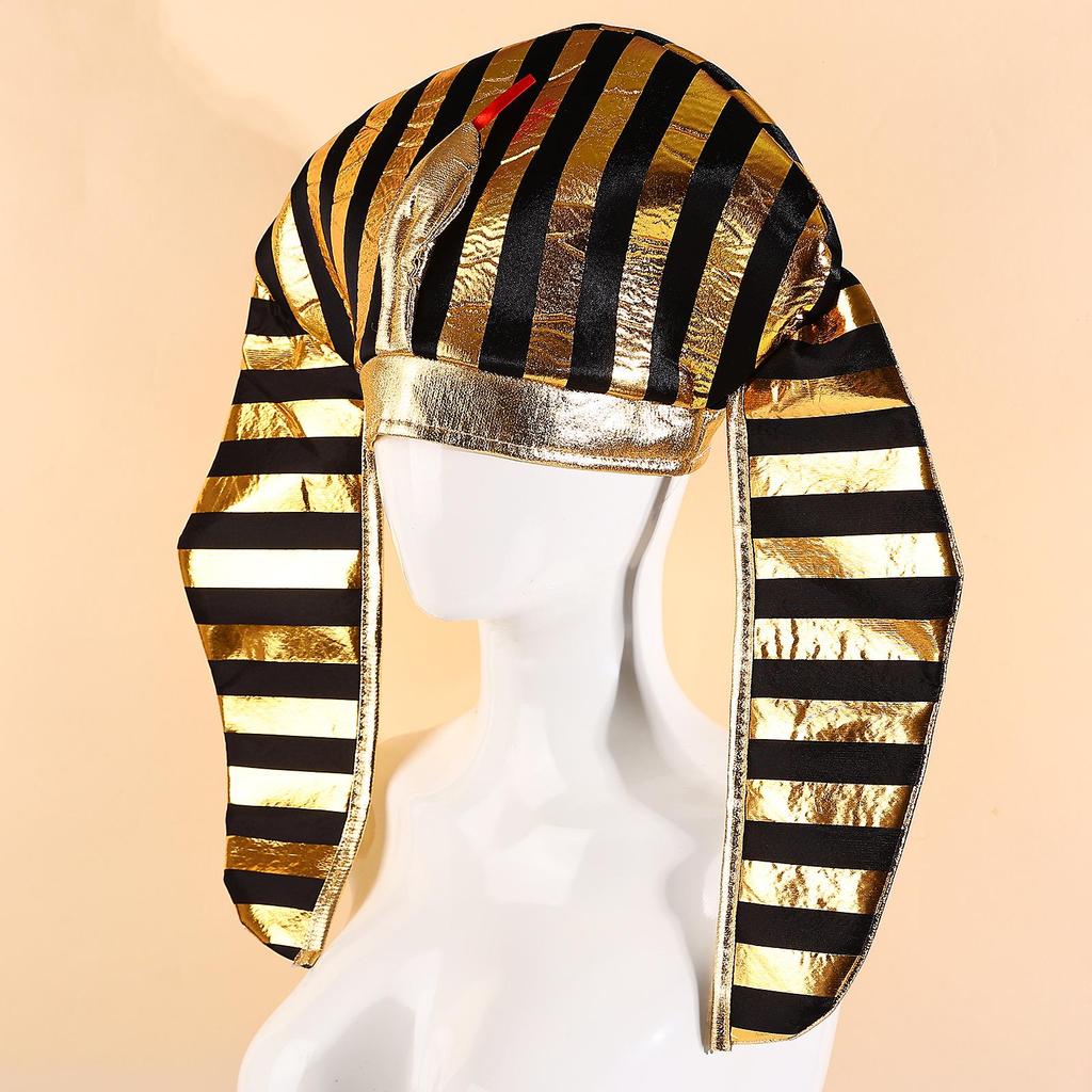 Egyptian Pharaoh Halloween Party Hat with Snake Design