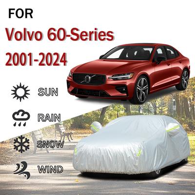 For Volvo 60-Series 2001-2024 Outdoor Protection Full 190T Car Covers Snow Cover Sunshade Dustproof Exterior Car Accessories