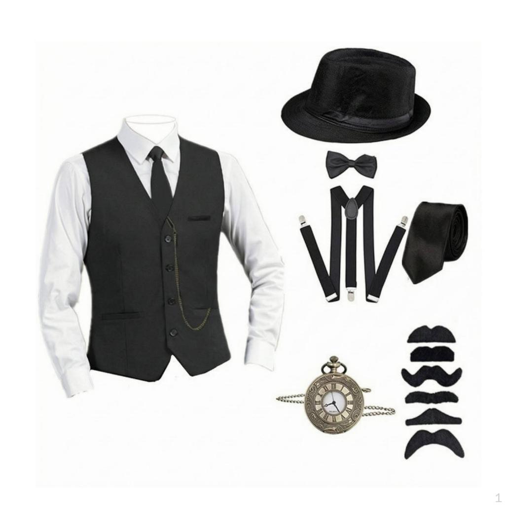 1920s Costume Retro Roaring 20s Outfit Classic for Men, Adults