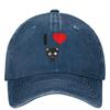 I Love Chococat Sweet Valentine Baseball Cap Couple Women SunProof Trucker Hat Summer Stylish Hiking Fishing Baseball Caps