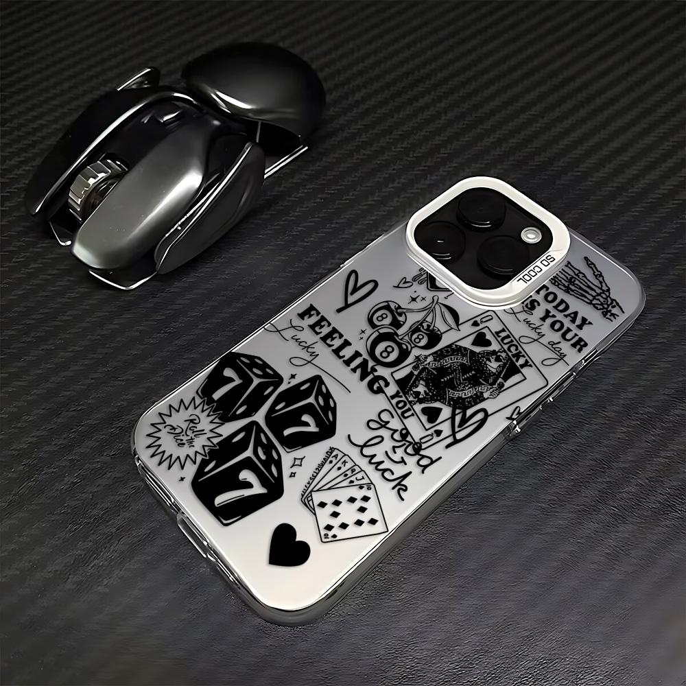 Dice Poker Cherry Pattern Phone Case for Samsung Galaxy A16 A06 A35 A55 A25 A05S A15 A56 A54 A36 A34 A24 A26 A14 A05 A04 4G 5G
