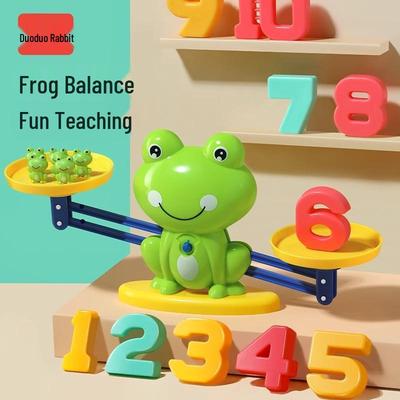 Douyin Frosch Mathe Waage: Früherziehungs-Puzzlespielzeug für die kognitive und logische Entwicklung von Kindern