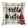 Christmas Decoration Pillowcase New Year Gift Christmas Tree Snowman Pillow Cover Home Room Decoration Sofa Cushion Cover