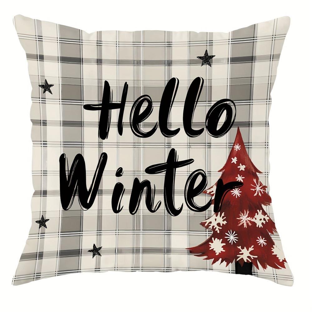 Christmas Decoration Pillowcase New Year Gift Christmas Tree Snowman Pillow Cover Home Room Decoration Sofa Cushion Cover