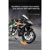 Grande Taille 1/9 Kawasaki H2R Simulation Spray Modèle de Moto Jouet Simulation Modèle de Moto en Alliage Collection de Voitures pour Garçon Cadeau Fait Main