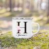 Personalized Mug Initial with Name Cup Custom Tea Coffee Hot Chocolate Mugs Wedding Bride Bridesmaid Mothers Day Gifts for Her