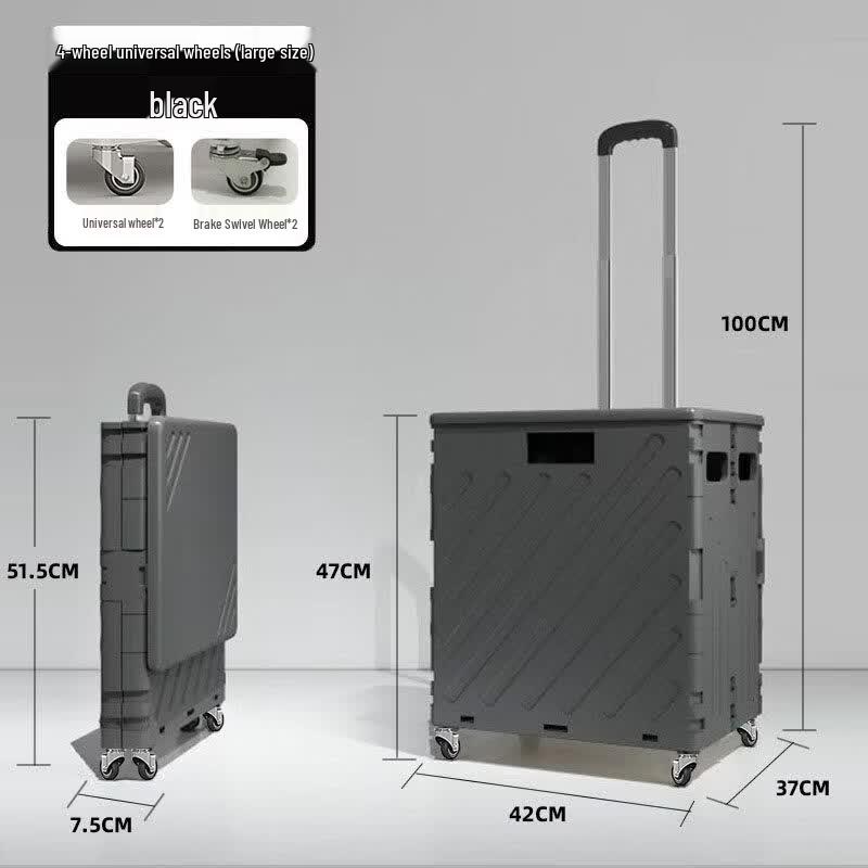 Chengyang 75L Portable Folding Shopping Cart